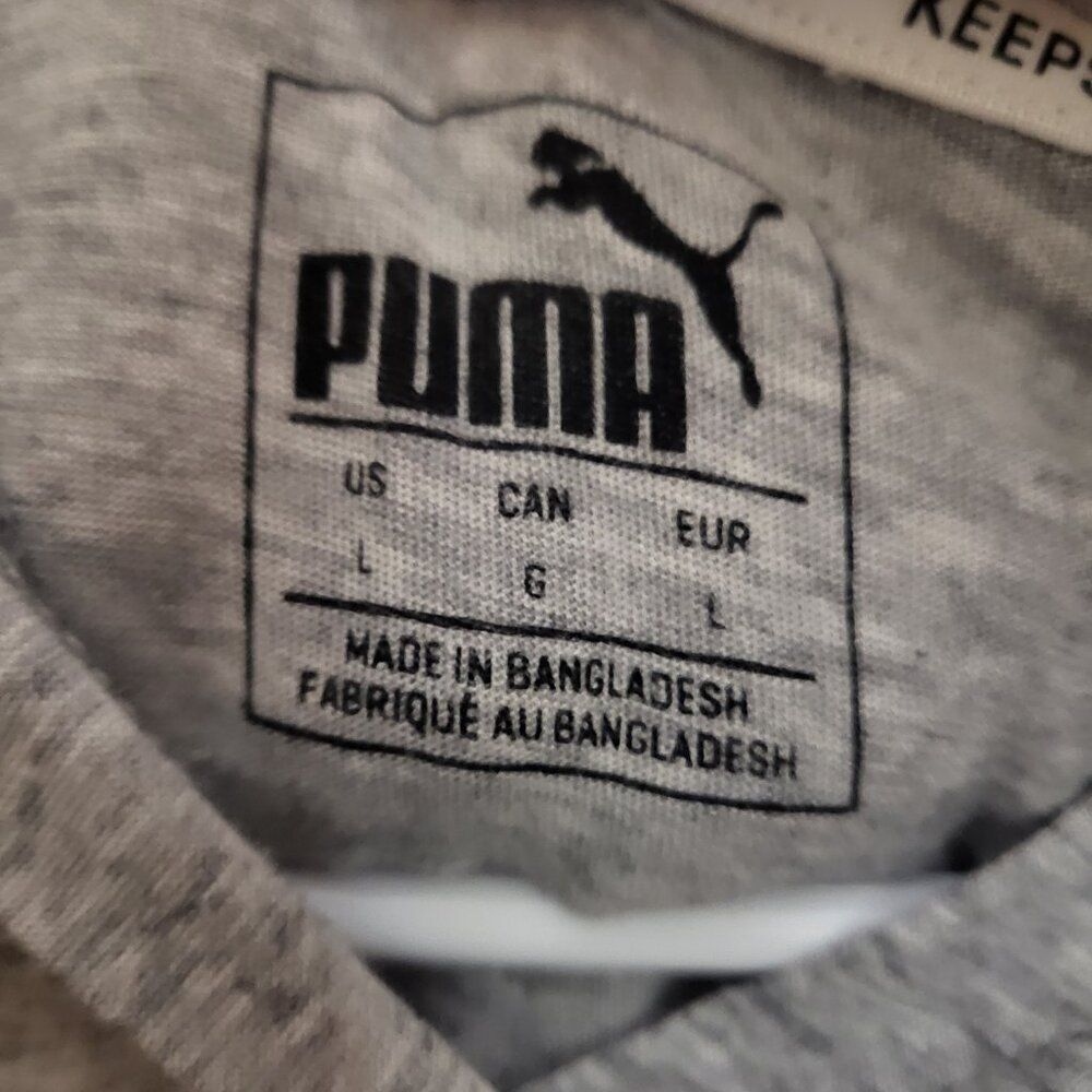 Puma Gray Lightweight Cropped Pullover Hoodie - image 3